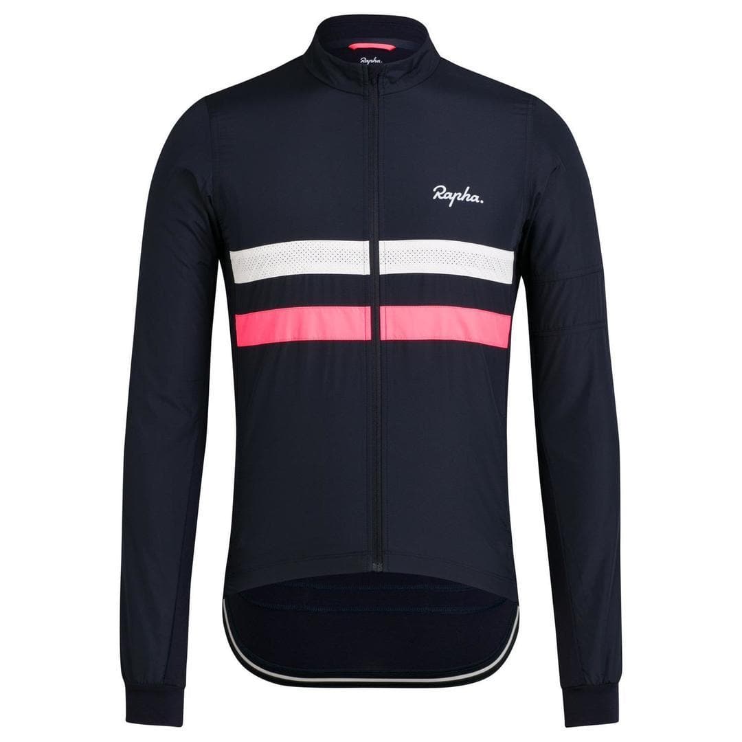 RAPHA Brevet Windblock Jersey - DNW Dark Navy/White – Velodrom CC