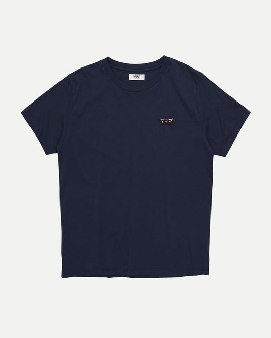 ERSTWHILE Tshirt Waaier - Navy-T-Shirts-5487567938345