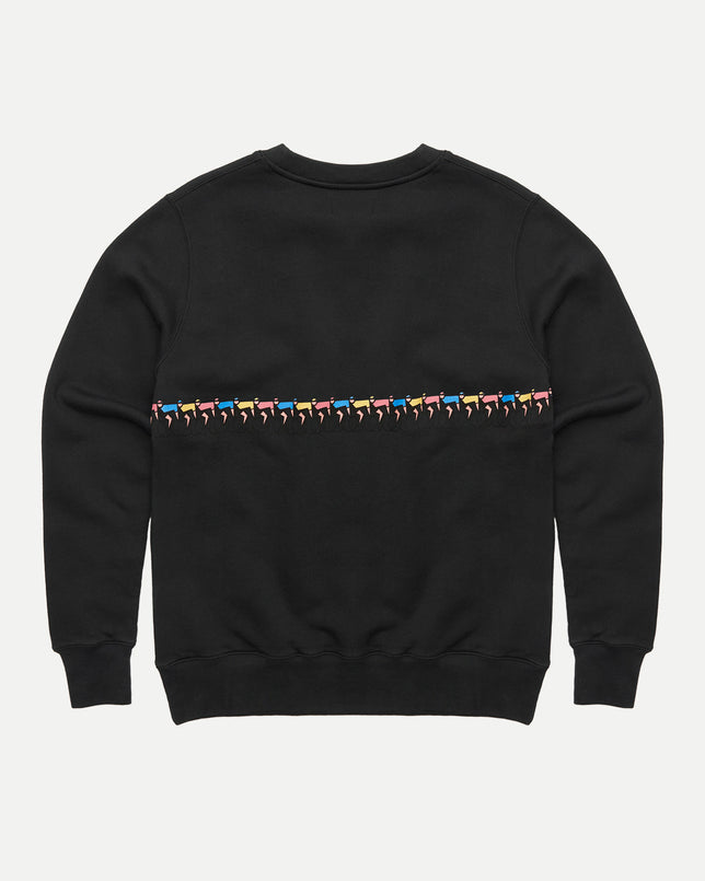 ERSTWHILE Sweatshirt Tête de la Course - Faded Black-Sweatshirts-