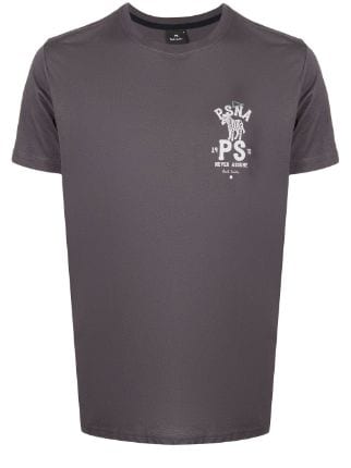 PAUL SMITH Tshirt PSNA Zebra Logo - Dark Grey-T-Shirts-42729350