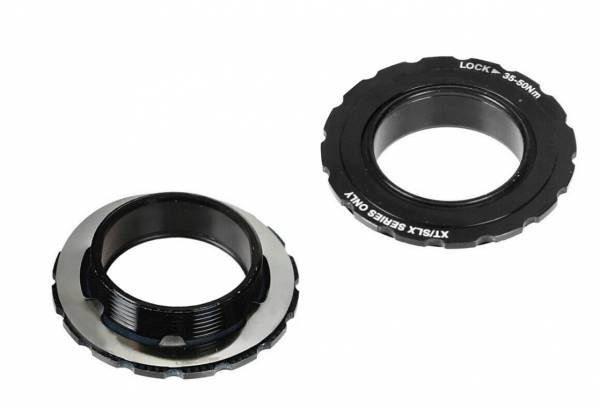 Shimano XT FCM8100 Crank Lock Ring and Washer - Black-Cranksets-4550170598235