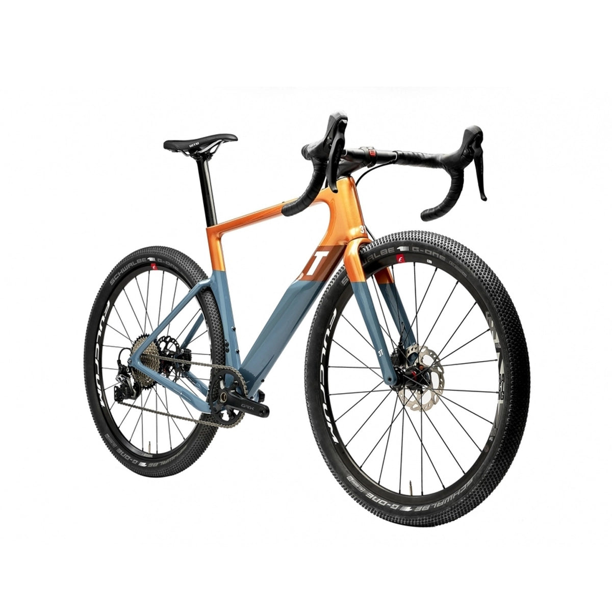 3T Exploro Max Complete Bike Gravel Sram Rival AXS 2x - Orange Blue-Complete Gravel Bikes-