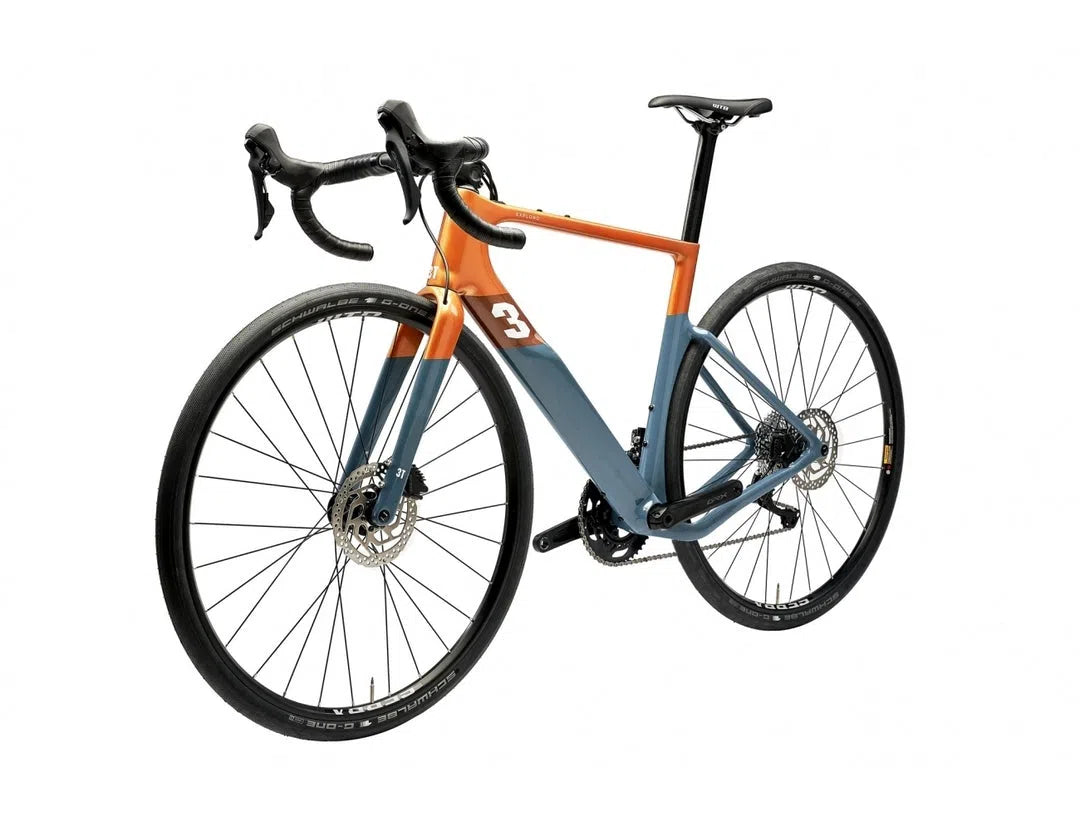 3T Exploro Race Complete Bike Gravel Shimano GRX 2X - Orange Blue-Complete Gravel Bikes-