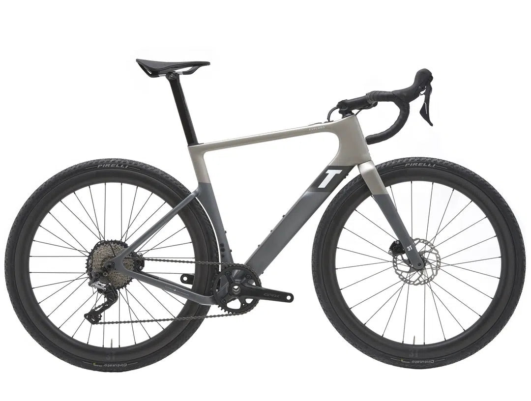 3T Exploro Racemax Boost Complete Bike Gravel Electric - Grey-Complete Gravel Bikes-