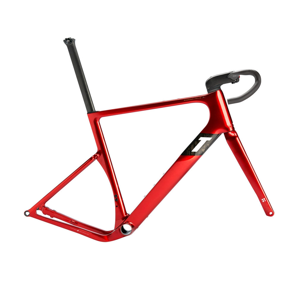 3T Exploro Racemax Italia Integrale Gravel Frameset - Rosso-Framesets-