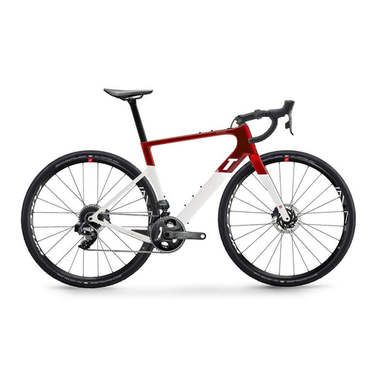 3T Exploro Racemax Sram Force D1 AXS 1x12 Gravel Bike - Red/White-Complete Gravel Bikes-05197190