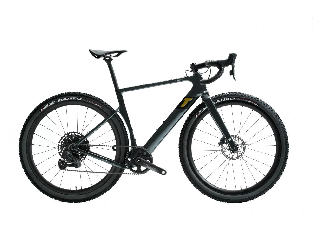 3T Exploro Ultra Complete Bike Gravel Sram Force AXS 1x12 - Black Glossy-Complete Gravel Bikes-