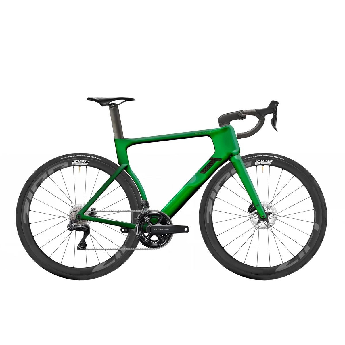 3T Strada Italia Shimano Ultegra DI2 2x12 Zipp 353 Firecrest Road Bike - Green