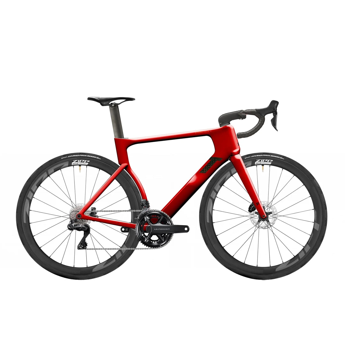 3T Strada Italia Shimano Ultegra DI2 2x12 Zipp 353 Firecrest Road Bike - Rosso