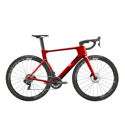 3T Strada Italia SRAM Force D2 2x12 Zipp 353 Firecrest Road Bike - Rosso