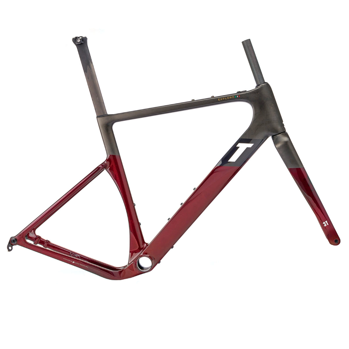 3t italia racemax gravel frameset rosso