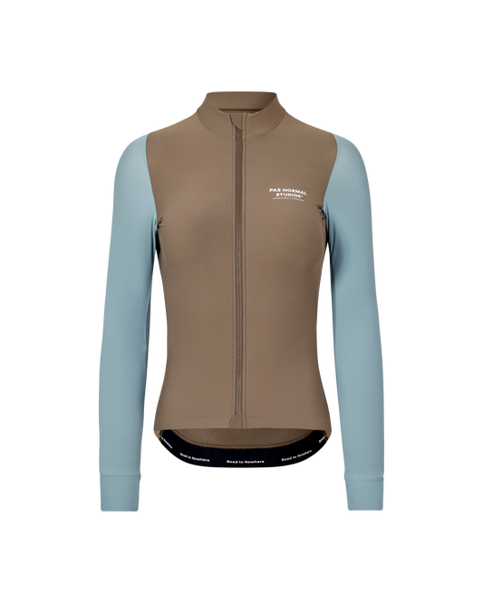 PAS NORMAL STUDIOS Mechanism Long Sleeve Women Jersey - Dusty Blue/Dark Stone