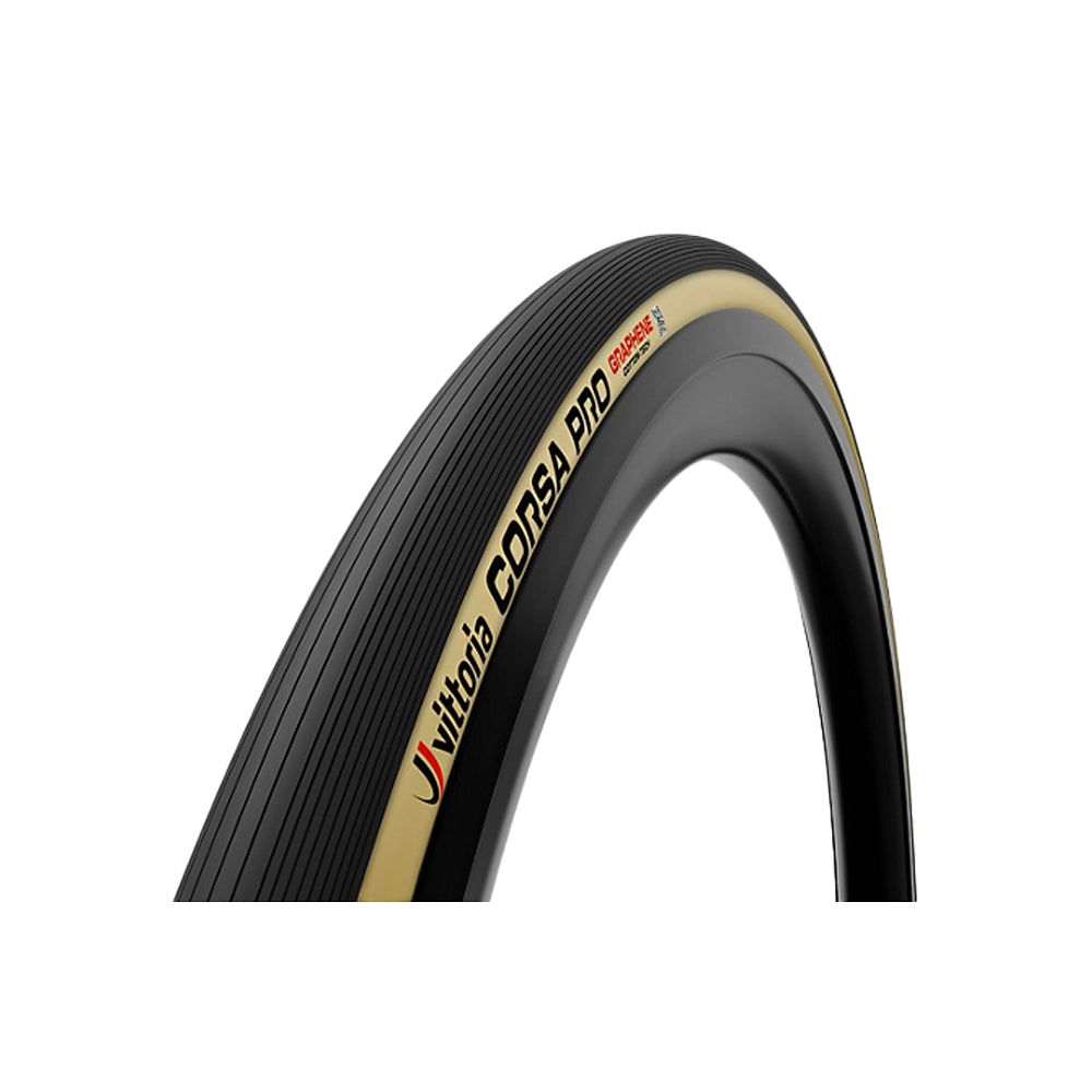 VITTORIA Road Tyre Corsa Pro Graphene TLR - Beige-Road Tyres-8022530026710