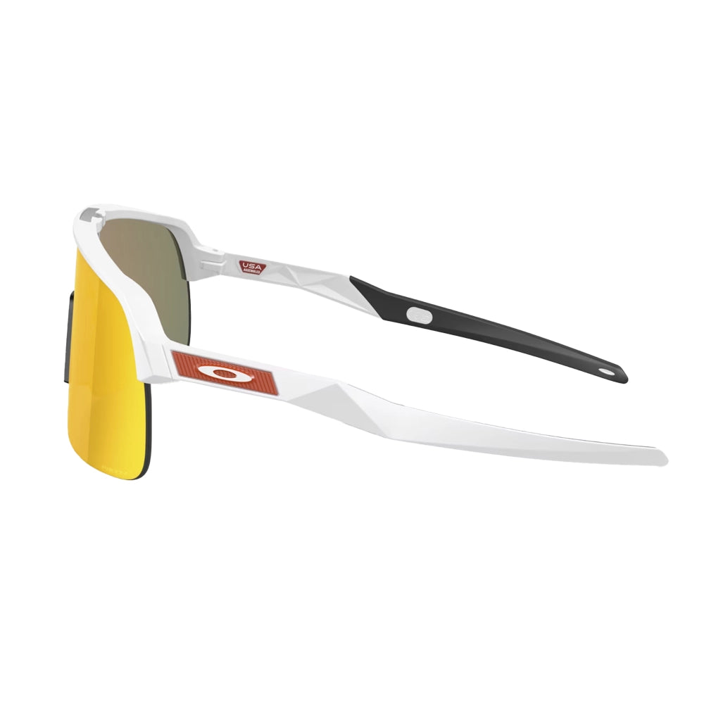 OAKLEY Sutro Lite Matte Whitte Red Frame - Prizm Ruby-Eyewear-888392568793