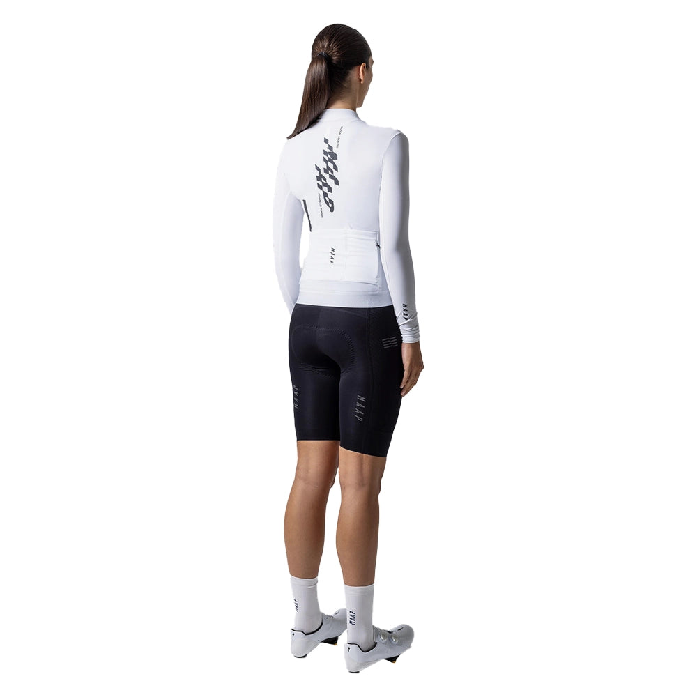 MAAP Fragment Thermal LS Women Jersey AW2023 - White-Women Long Sleeve Jerseys-