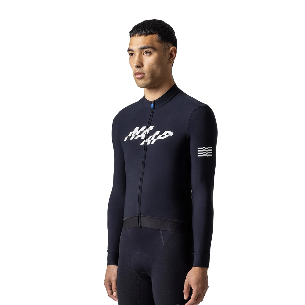 MAAP Fragment Thermal LS Jersey AW2023 - Black-Long Sleeve Jerseys-