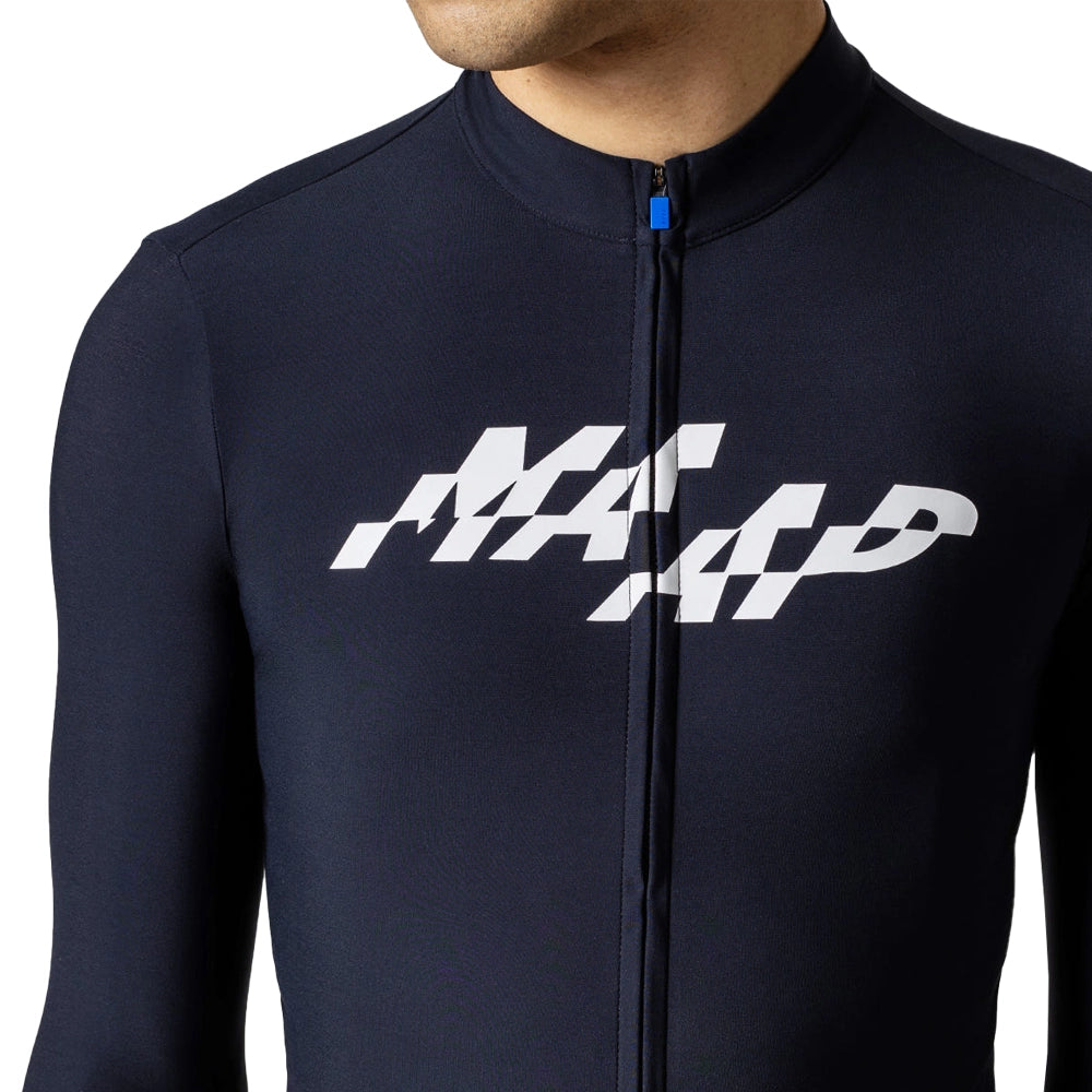 MAAP Fragment Thermal LS Jersey AW2023 - Black-Long Sleeve Jerseys-