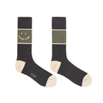 PAUL SMITH Happy PS Socks - Grey-Casual Socks-5059970821844