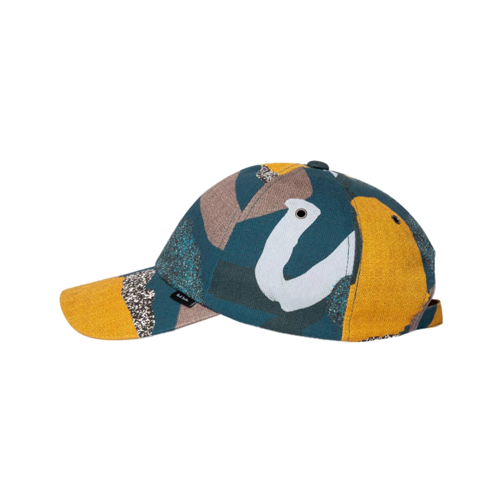 PAUL SMITH Rug Print Cotton Cap - Blue-Caps-5063184070561