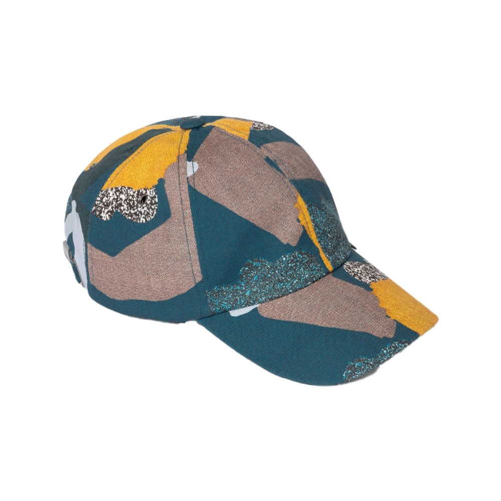 PAUL SMITH Rug Print Cotton Cap - Blue-Caps-5063184070561