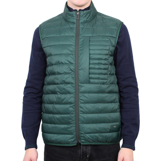 PAUL SMITH Fibre Down Padded Gilet - Bottle Green-Casual Jackets-