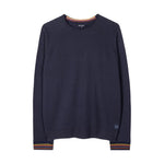 PAUL SMITH Artist Stripe Cuff LS Top - Navy-Sweatshirts-