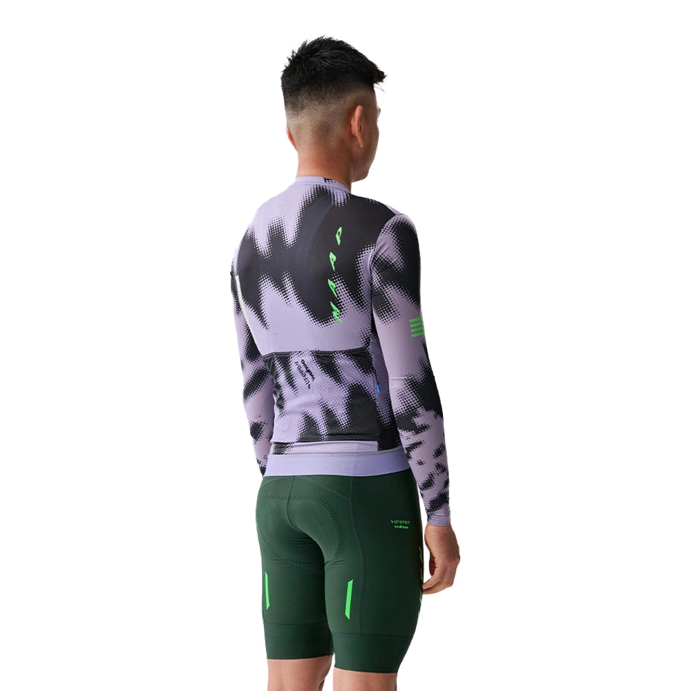 MAAP x Lifeplus Wahoo Team Pro Air LS Jersey 2.0 - Purple Ash/Black-Long Sleeve Jerseys-