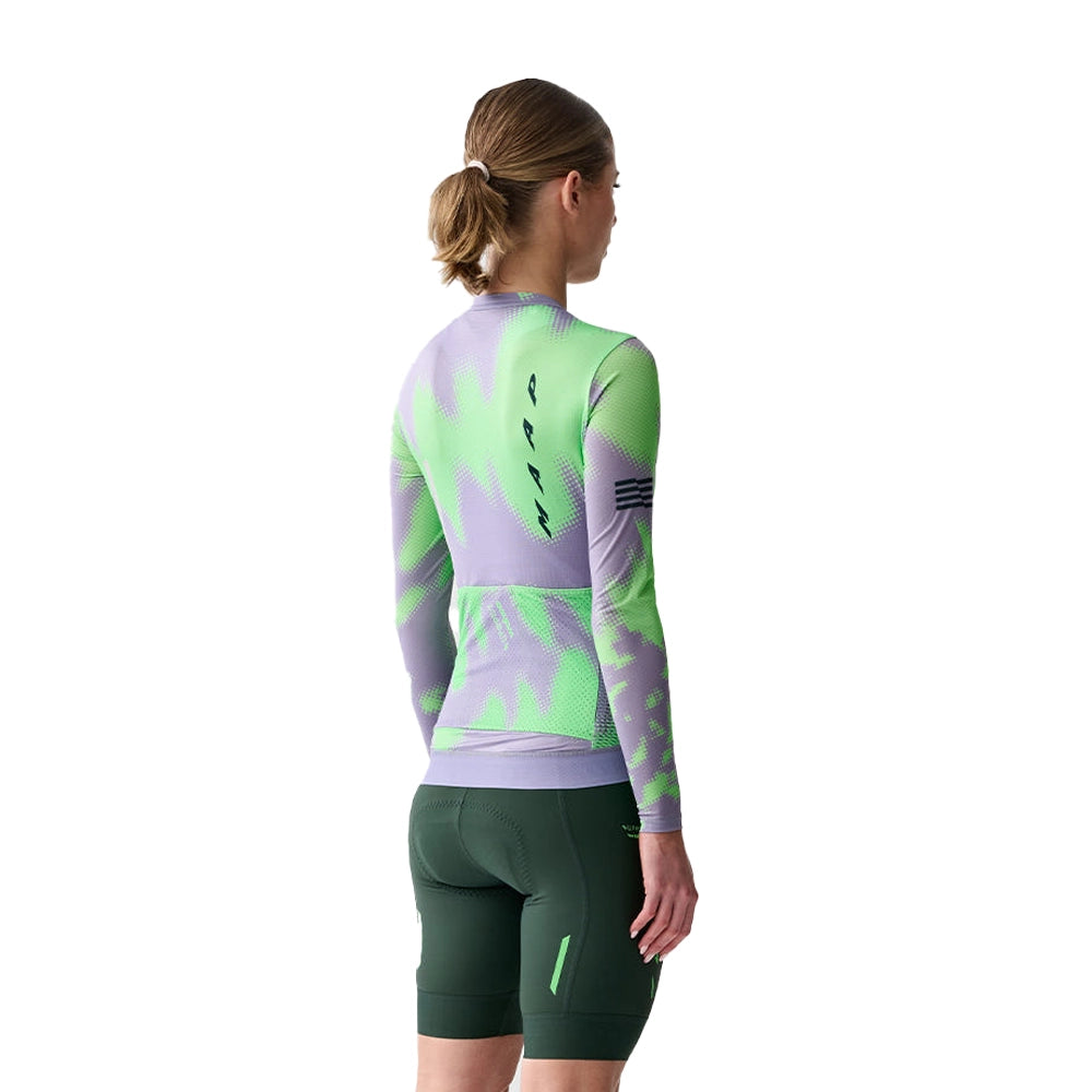 MAAP x Lifeplus Wahoo Team Pro Air LS Women Jersey 2.0 - Purple Ash/Aqua Green-Women Long Sleeve Jerseys-