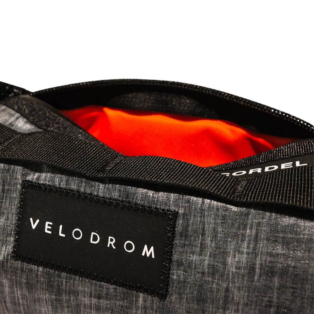 VELODROM by Cordel Durum Mini Handlebar Bag - Classic Graphic Grey Metallic-Handlebar Bags-18659913