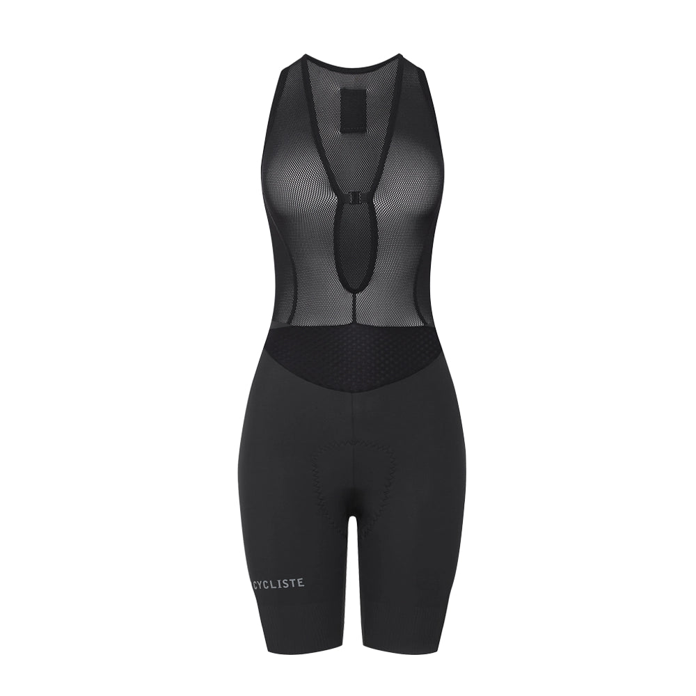 CAFE DU CYCLISTE Mathilde Audax Women Bib Shorts - Anthracite-Women Bib Shorts-3700955386392