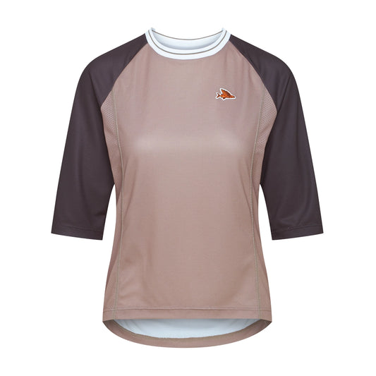 CAFE DU CYCLISTE Gravel Cycling Maillot Chica Barbara - Oyster Grey