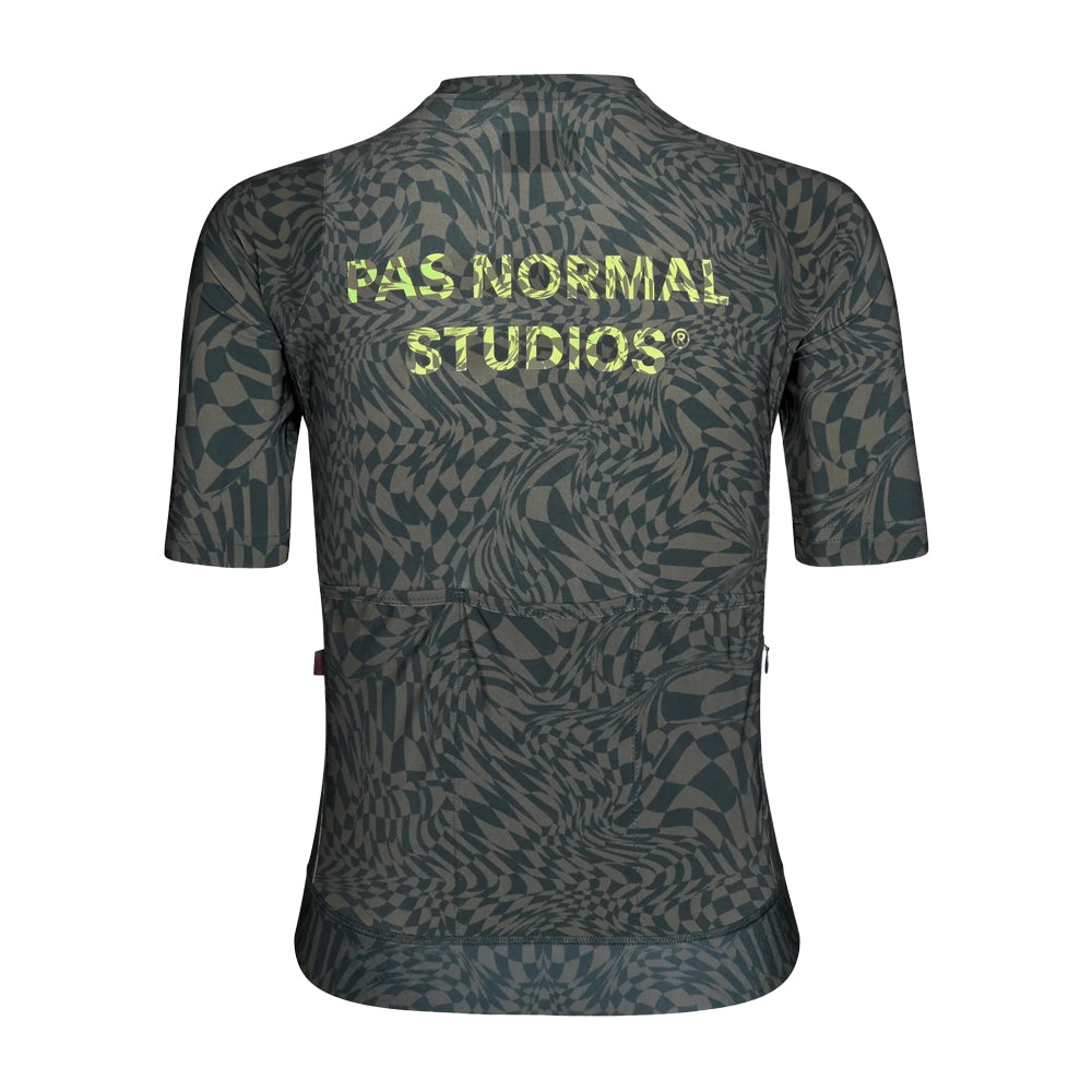 PAS NORMAL STUDIOS Essential Maillot Chica - Check Olive Green