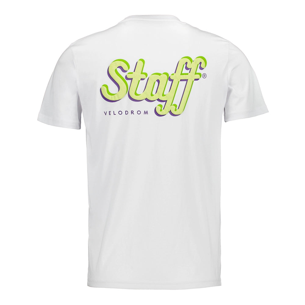 VELODROM Staff Tshirt - White/Bright Lime-T-Shirts-87821897