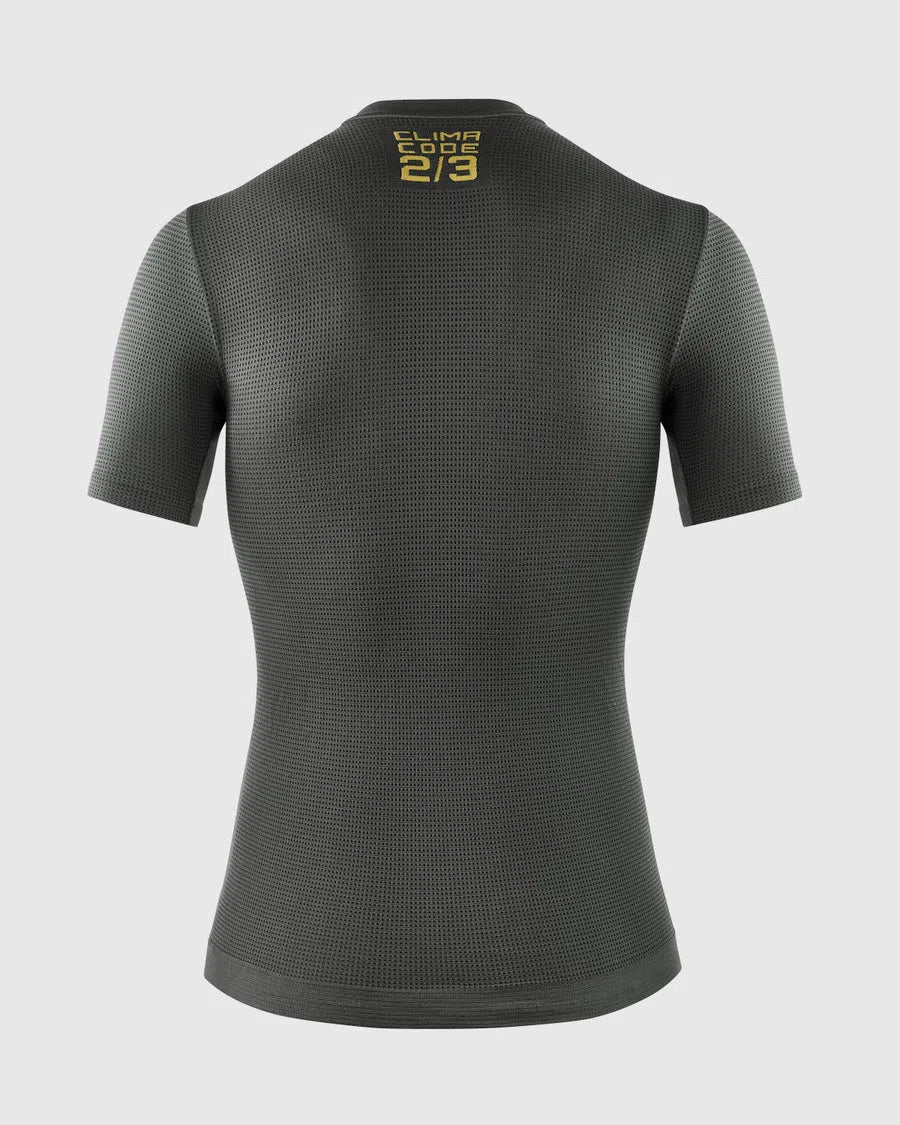 ASSOS Spring Fall Short Sleeve Skin Layer P1 - Anthracite Grey