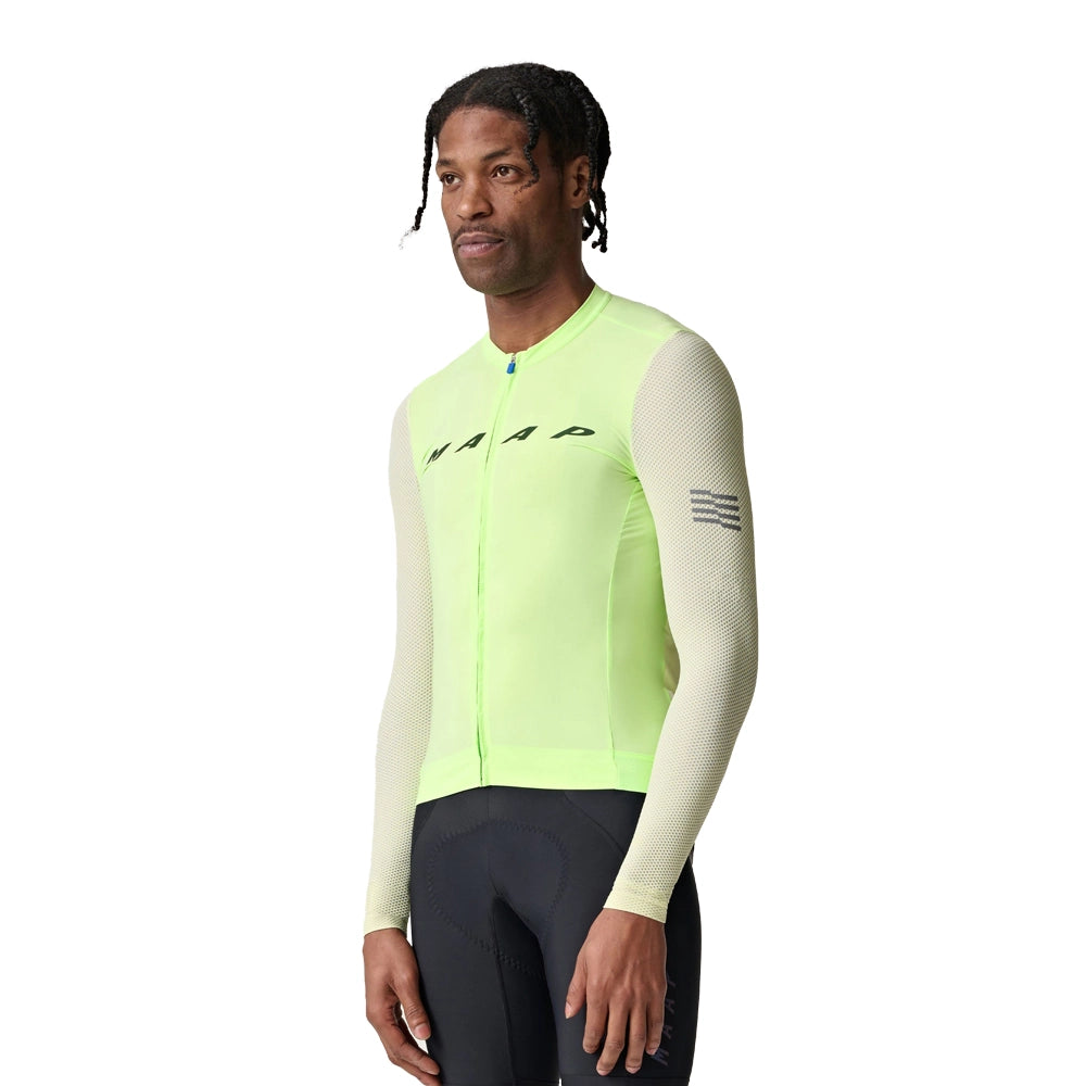 MAAP Evade Pro Base LS Jersey AW2023 - Glow/Dew-Long Sleeve Jerseys-