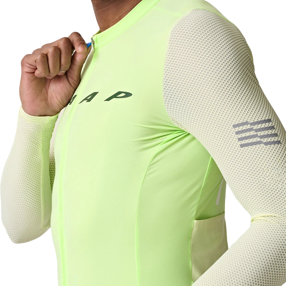 MAAP Evade Pro Base LS Jersey AW2023 - Glow/Dew-Long Sleeve Jerseys-