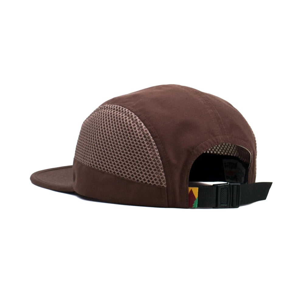 LASER Montseny Camper Tech Hat Cap - Brown-Caps-17955401