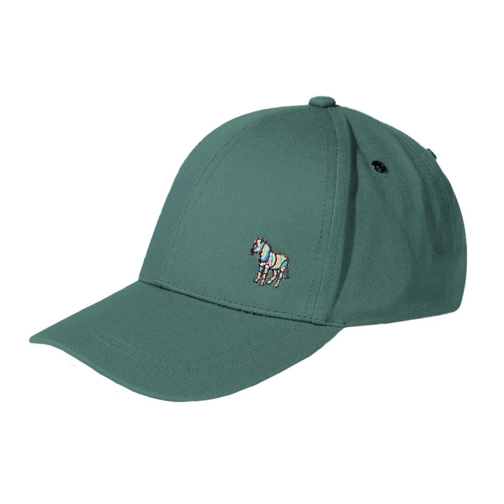 PAUL SMITH Zebra Logo Baseball Cap - Green-Caps-5059970835223