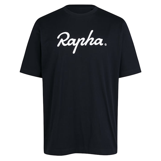 RAPHA Cotton T-Shirt Large Logo - BBK/Black White-Velodrom