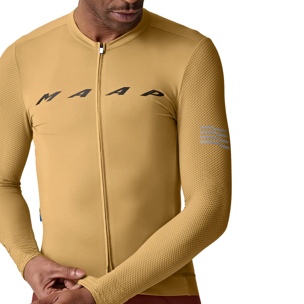 MAAP Evade Pro Base LS Jersey AW2023 - Fawn-Long Sleeve Jerseys-