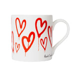 PAUL SMITH Graffiti Heart Mug - Bone-Coffee Mugs-5059970852121