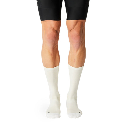 FINGERSCROSSED Socks Light Merino Silk - Creme/White-Cycling Socks-4260685015270