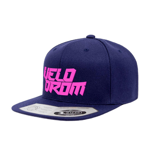 VELODROM RaceDay Cap - Navy/Fluor Pink Logo-Caps-71822409