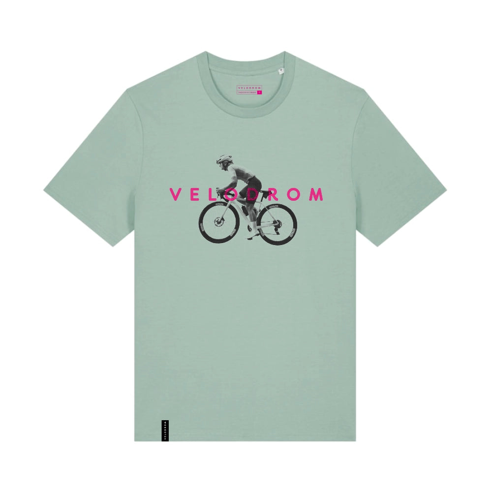 VELODROM VCC Casual Tshirt Cyclist - Aloe Green-T-Shirts-58005321