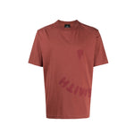 PAUL SMITH Tshirt SS Happy Print - Brick Red-T-Shirts-5059970350047