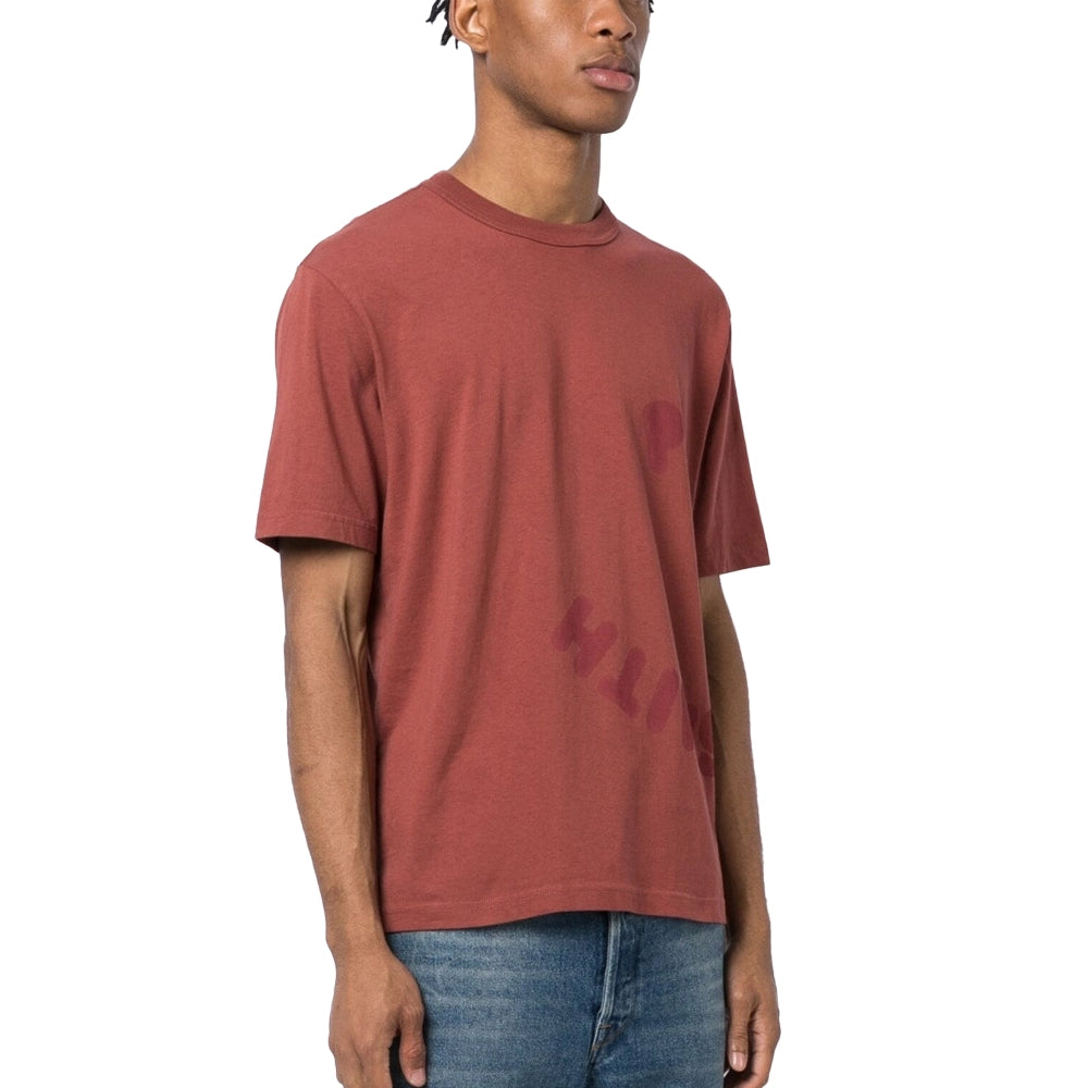 PAUL SMITH Tshirt SS Happy Print - Brick Red-T-Shirts-