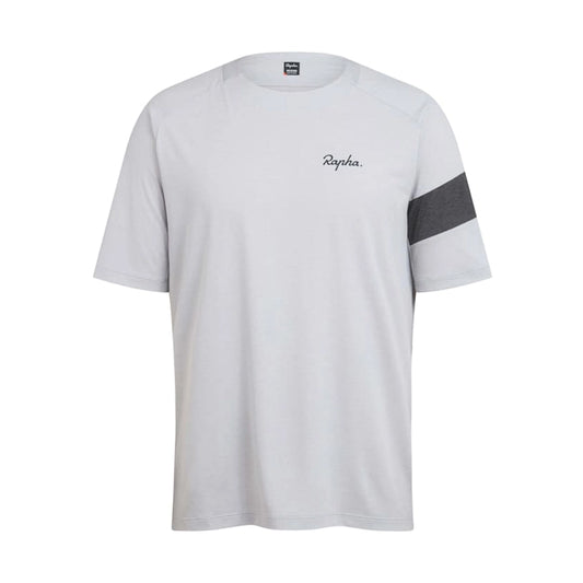 RAPHA Trail Technical Tshirt - MCA Light Grey/ Black-Velodrom