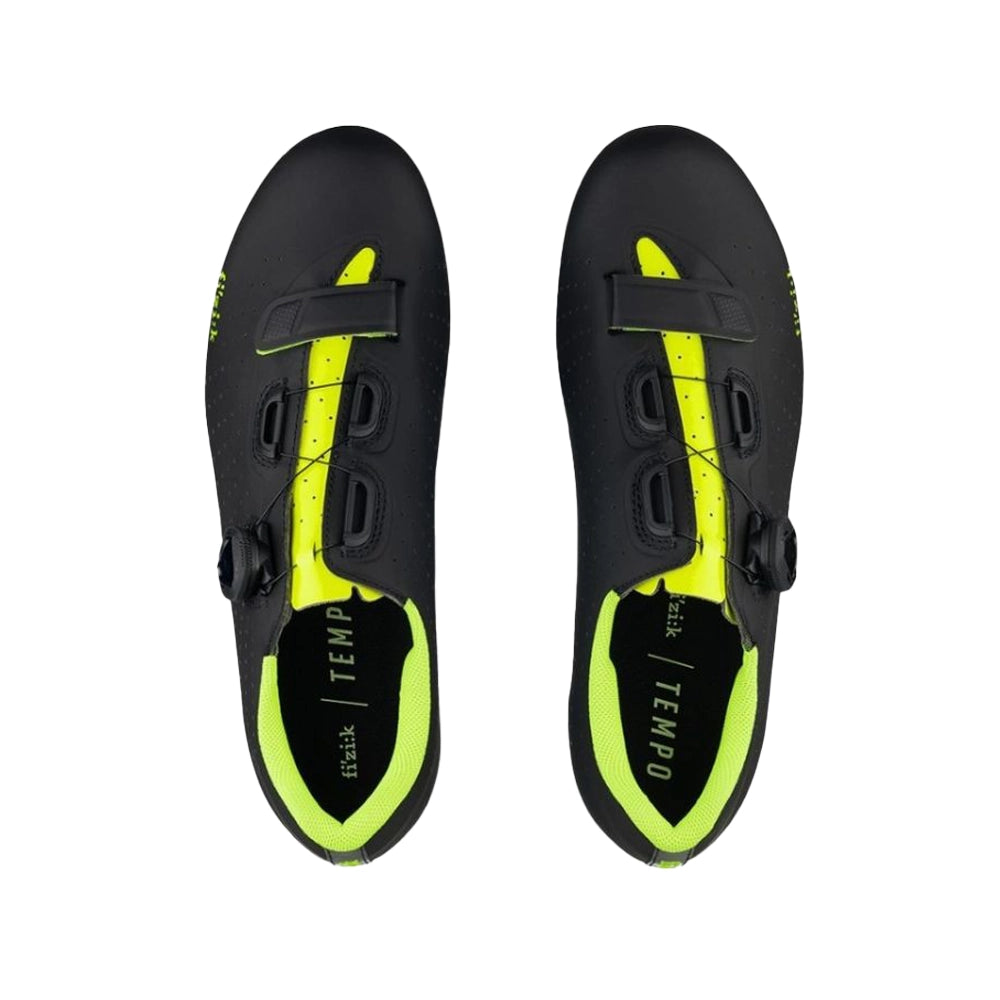 FIZIK TEMPO OVERCURVE R5 Cycling Shoes - Black/Yellow Fluor-Road Cycling Shoes-