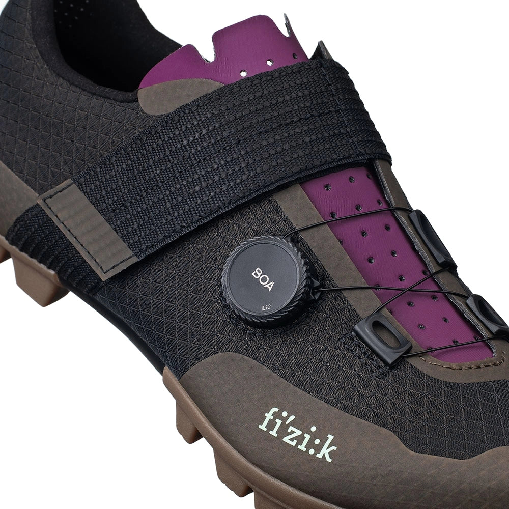 FIZIK VENTO FEROX CARBON Cycling Shoes - Brown/Purple-Gravel Cycling Shoes-