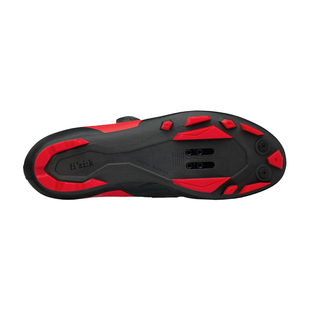 FIZIK VENTO OVERCURVE X3 Cycling Shoes - Red/Black-Gravel Cycling Shoes-